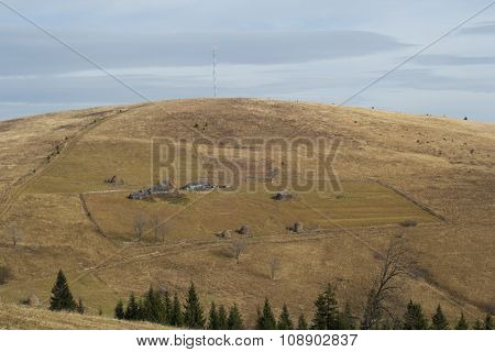 hill in the mountains