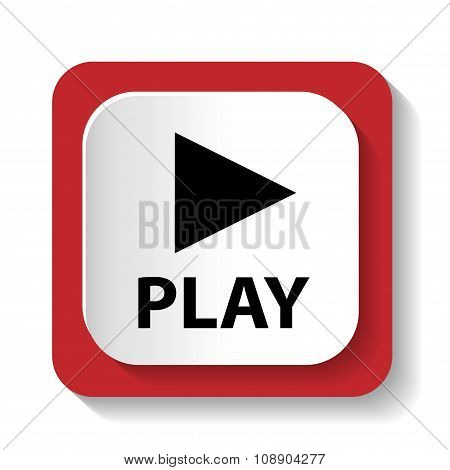 vector sign with the word PLAY