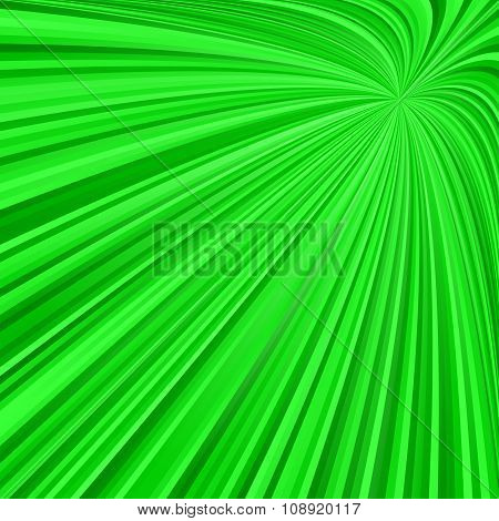 Green abstract ray burst background