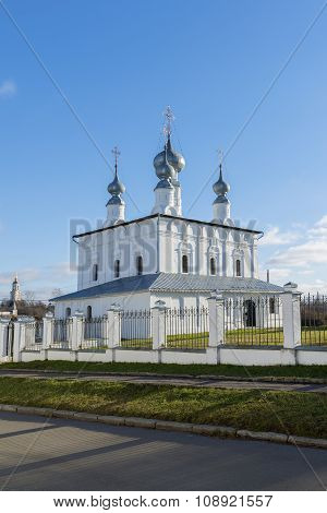 Petropavlovskaya Church in Suzdal was built at 1694. Golden Ring of Russia Travel