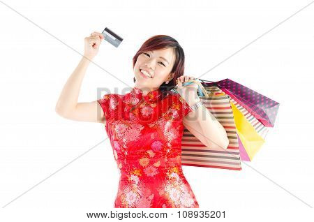 Festive shopping concept