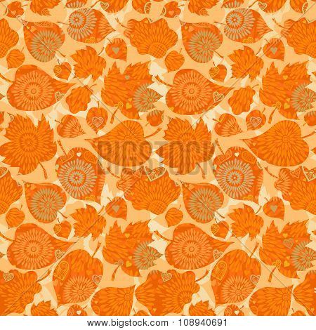Autumn Concept Seamless Pattern.