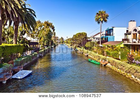 Old Canals Of Venice In California, Beautiful Living Area