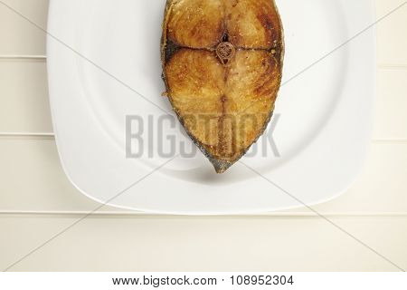 deep fried slice of the seer fish
