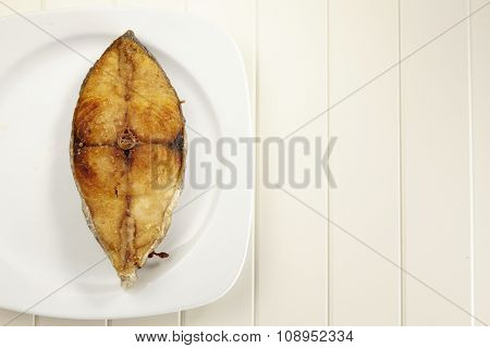 deep fried slice of the seer fish