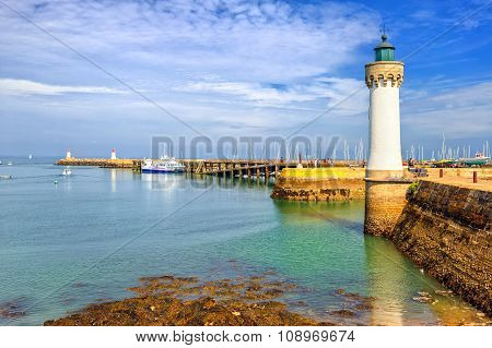 Lighthouse In Quiberon, Brittany, France