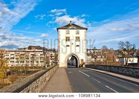 Famous Bridge Gate In Limburg