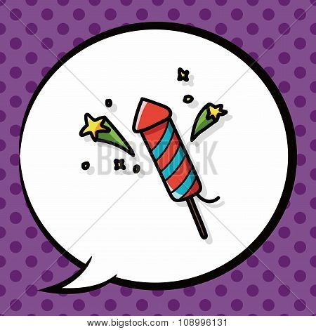 Birthday Firecracker Doodle