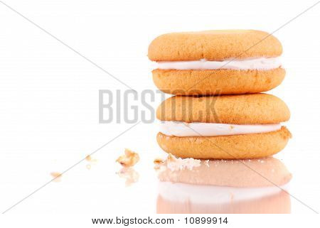 奶油中心海绵蛋糕饼干