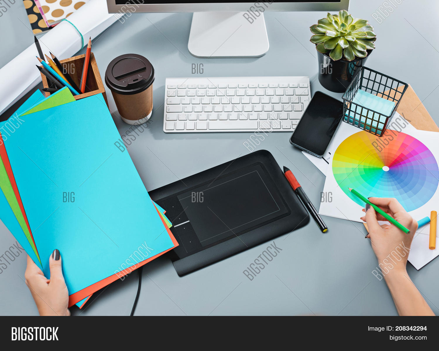 Desk Laptop, Notepad Image & Photo (Free Trial) Bigstock