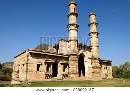 Champaner - Pavagadh Archaeological Park is a historical city in the state of Gujarat. Kevda Masjid mosque. (UNESCO)