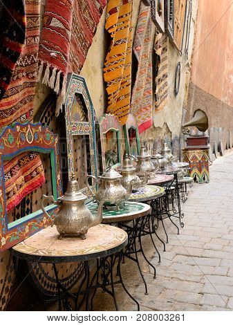 Traditional potful for making tea in Arab countries