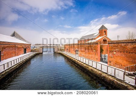 Hakodate, Japan at Kanemori Warehouse District.