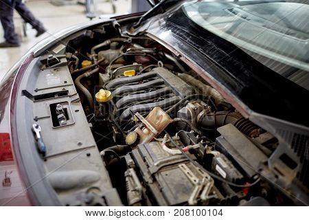 Details of the machine that are under the hood