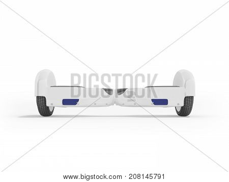 Gyroboard White Front 3D Render On White Background