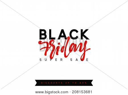 Black Friday sale, banner, poster advert. Card offert promotion design.