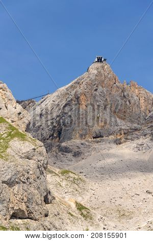 Dachstein Hunerkogel Mountain Station With The Austrias Highest Suspension Bridge
