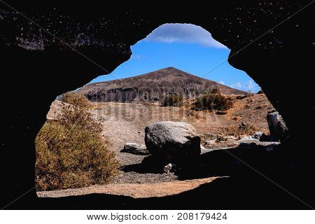 Landscape In Tropical Volcanic Canary Islands Spain