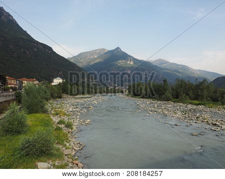 Dora Baltea River In Donnas
