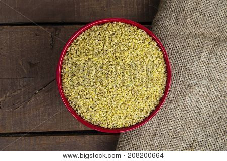 bulgur, boiled and pounded wheat. turkish bulgur pictures, turkish bulgur in plates, bulgur pilaf to make.