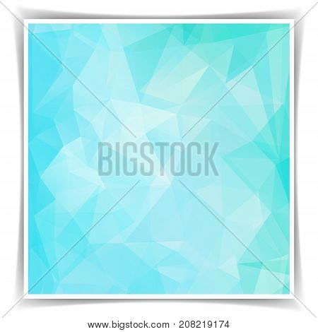 Abstract blue geometric background with triangular polygons