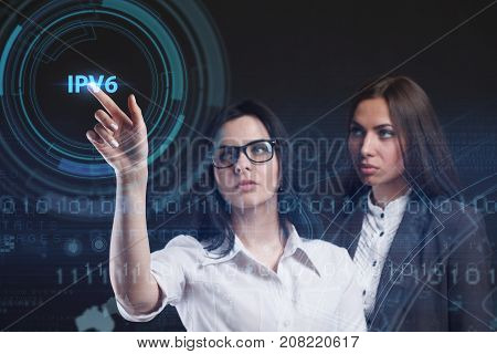 The Concept Of Business, Technology, The Internet And The Network. A Young Entrepreneur Working On A