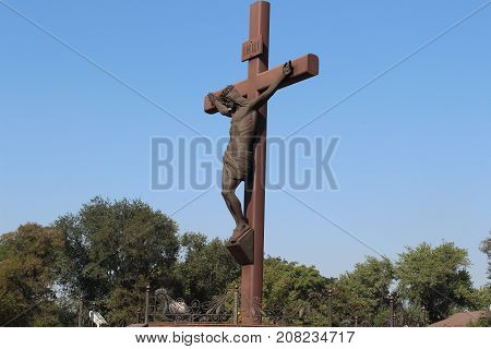 Beautiful Monument Cross On Calvary