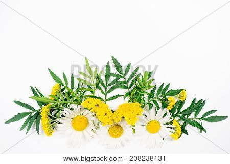 An image of composition made of flowers