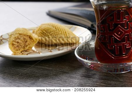 Traditional Azerbaijan Sweet Pastry Shekerbura