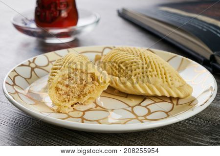 Traditional Azerbaijan Sweet Pastry Shekerbura