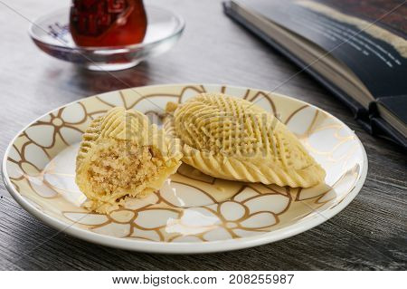 Traditional Azerbaijan Sweet Pastry Shekerbura