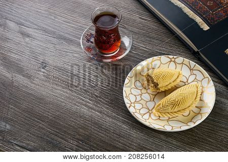 Traditional Azerbaijan Sweet Pastry Shekerbura