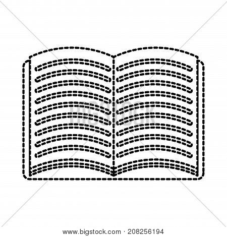 school open book literature read study vector illustration