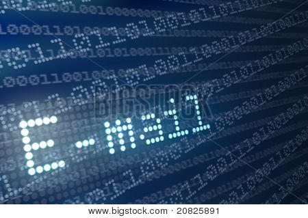 E-Mail Text abstraktes Konzept