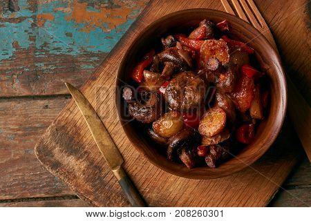 Healthy Vegetarian Food Roasted Vegetables