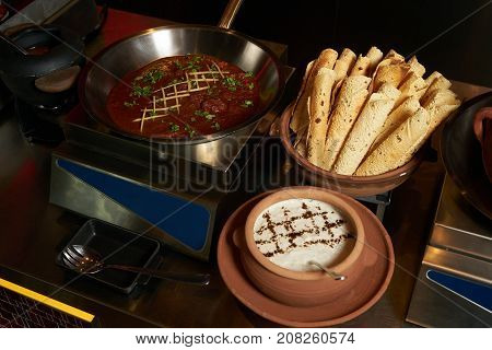 Assorted Delicious Indian Food