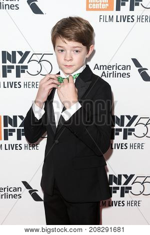 NEW YORK-OCT 07: Actor Oakes Fegley attends the 