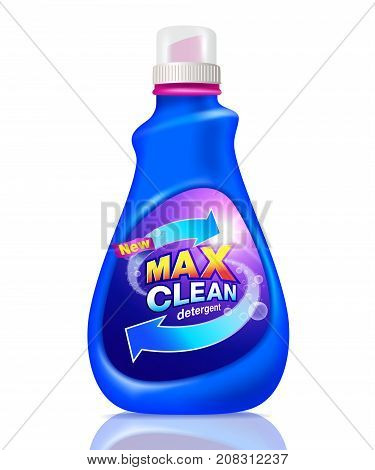 Detergent cleaning design pack...Detergent product for templates advertising by print media...vector realistic file.