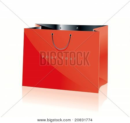 Shopping Bag Red