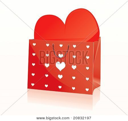 Shopping Bag Red