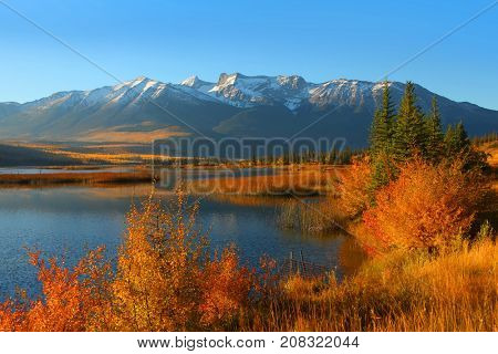 Talbot lake in Jasper national park