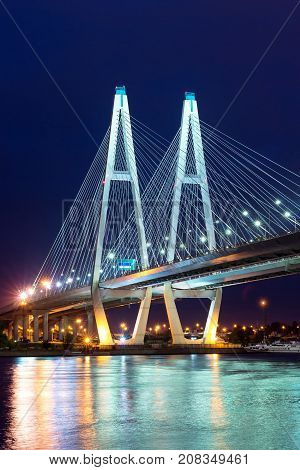 Big Obukhovsky Cable-stayed Bridge, Neva River