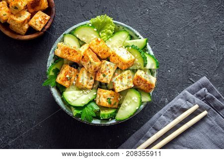 Tofu Cucumber Salad