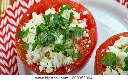 Greek Stuffed Tomatoes