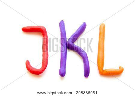 Plasticine Letters Jkl