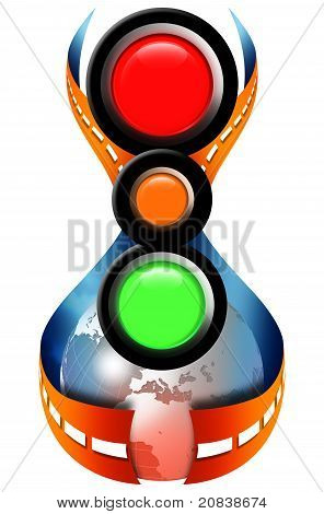 Rue des feux de circulation