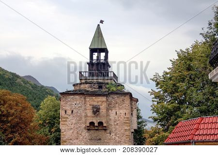 Medieval battle tower In the town of Vratza, Bulgaria.