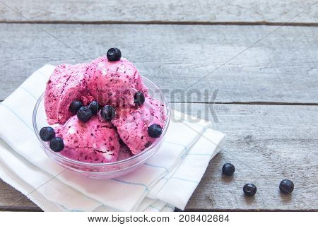 Homemade Berry Ice Cream