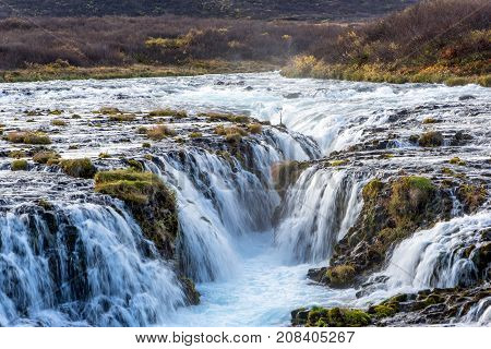 Bruarfoss Waterfall Iceland