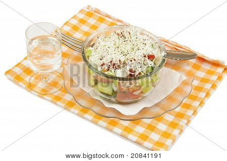 Shopska salata ve Uzo